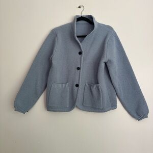 Cozy Blue Knit Cardigan